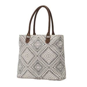 Myra Bag Canvas, Leather, Hide, Hairon, & Rug Purse Tote w/ Pockets